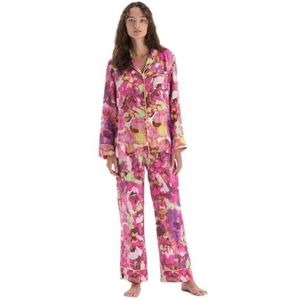 Dagi Viscose pyjama voor dames, roze, 36-delige pyjamaset, roze, 38, Roze