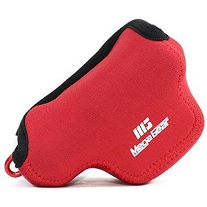MegaGear Lichte neopreen tas voor Nikon 1 J4, Nikon 1 J5 met 10-30 mm, Rood