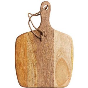 Master Class Square Mango Wood Paddle Board, hout, bruin, 32 x 32 x 22 cm