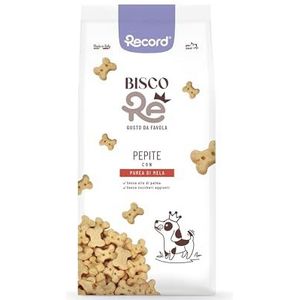Record - BiscoRe Natuurlijke hondenkoekjes. Gebakken hondensnacks met fruitpuree, geen conserveringsmiddelen of palmolie, licht en verteerbaar voor een gezonde snack en