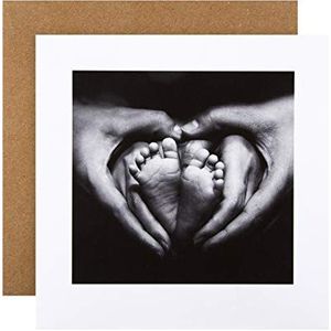 Hallmark Blanco kaart met babyfoto, zwart/wit