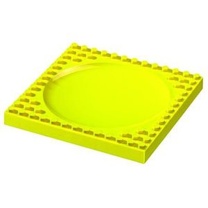 Placematix Kinderbord, kunststof, geel, 20 mm x 20 mm x 2 mm