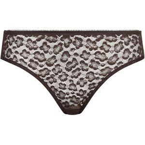 DIM Culotte Femme Generous Classique Edition Limitée Leo Choco x1, Marron Brut, L