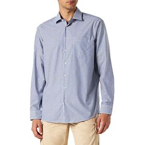 Seidensticker Regular Fit Overhemd met lange mouwen, blauw, 42 mannen, blauw, 40, Blauw