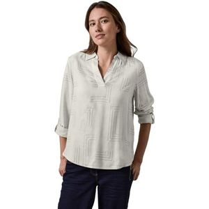 Cecil B345031 Damesblouse met filmprint, Alabaster beige gemengd.