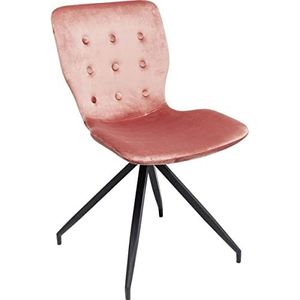 Kare Designer stoel Butterfly fluweel roze 84,5 x 47 x 56,2 cm