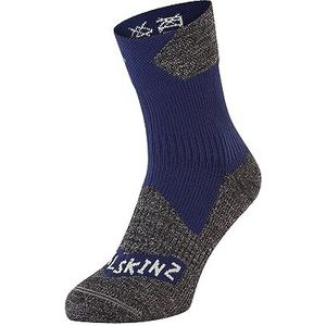 SEALSKINZ Bircham Bircham waterdichte sokken voor alle seizoenen, waterdicht, uniseks, 1 stuk, Blauw/grijs gemêleerd