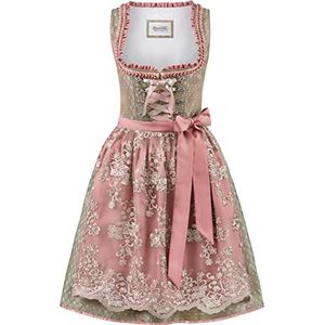 Stockerpoint Dirndl Alice jurk voor dames, speciale gelegenheden, riet, roze
