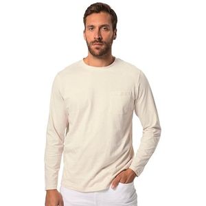 JP 1880 824732 T-shirt à manches longues en coton biologique certifié GOTS pour homme Grandes tailles L-8XL JP Aware, Mélange naturel., 5XL