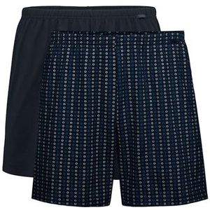 CALIDA Lot de 2 boxers spéciaux pour homme, Bleu Danube, 56