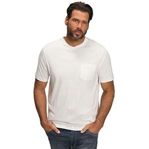 JP 1880 T - Basic T-shirt korte mouwen V-hals Jersey Gevlamd tot 8XL, Zwart, XXXXXL Heren, Zwart, 5XL, zwart.
