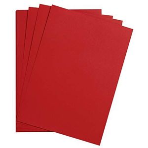 Clairefontaine 975356C Maya-papier, 25 vellen, glad tekenpapier, rood, A3, 29,7 x 42 cm, 185 g, ideaal voor tekenen en creatieve activiteiten