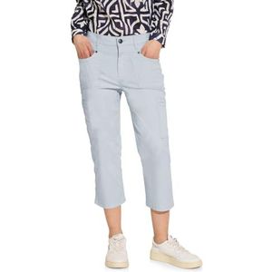 Street One A377221 3/4 sportieve cargobroek voor dames, Icy Blue.