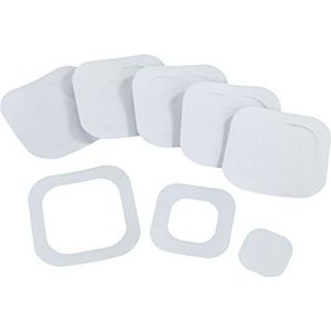WENKO 6 stuks antislip stickers, transparant, anti-slip stickers, antislip voor badkuip en douche, van hoogwaardig gestructureerd kunststof (10 x 10 cm)