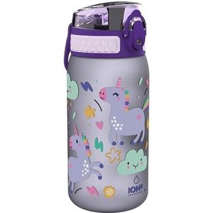 Ion8 Eenhoorn-fles voor kinderen, lekvrij, BPA-vrij, 350 ml, eenhoorns
