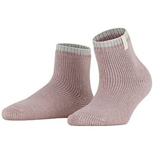 FALKE Dames Cosy Plush korte sokken ademend klimaatregulerend geurremmend wol dikke warme binnenkant lussen platte naad effen teen voor ontspanning 1 paar, Roze (Rose Water 8666)