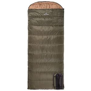 TETON Sports Celsius XL-25F slaapzak voor koud weer, ideaal voor familiekamping; gratis compressiezak