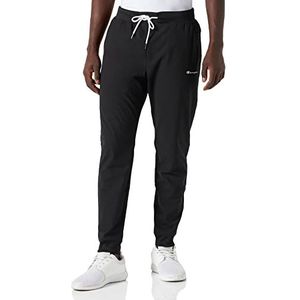 Champion Legacy Authentic Pants Polywarpknit Small Logo Elastic Cuff Trainingsbroek voor heren, zwart, S, zwart.