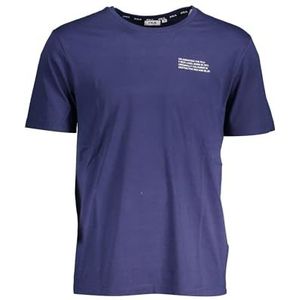 FILA T-shirt Borne Regular Graphic pour homme, Bleu médiéval, S