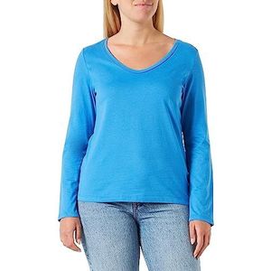 s.Oliver Dames T-shirt met lange mouwen, Blauw-(513)