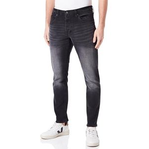 MUSTANG Style Toledo Tapered Jeans voor heren, zwart.