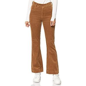 Noa Dames Essential Organic Corduroy, lange werkbroek, casual, voor dames, toasted coconut