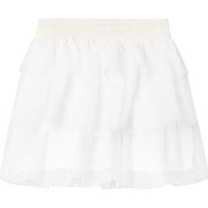 NAME IT Nbfbetrille tule rok voor babymeisjes, Helder wit