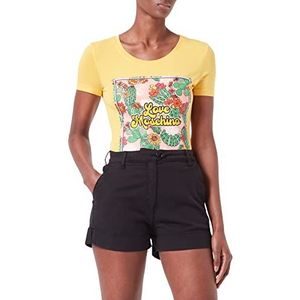 Love Moschino Casual damesshort van Lyocell Gabardine High Waist van Lyocell, zwart.