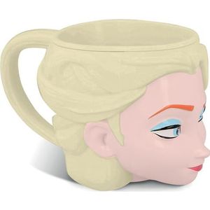 Disney Frozen mok voor meisjes met 3D-figuur Elsa 210 ml met handvat