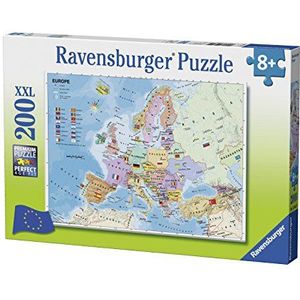 Ravensburger - Kinderpuzzel - puzzel 200 p XXL - kaart van Europa - vanaf 8 jaar - 12841