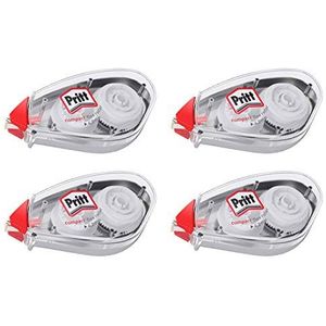 Pritt Compact Flex correctieroller, direct beschrijfbaar, eenvoudige bediening door flexibele punt, bandlengte 10 m, bandbreedte 4,2 mm, voordeelset met 4 inline skates