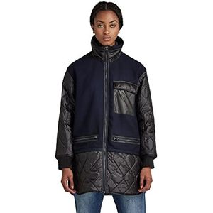 G-STAR RAW Teddy damesjas, gewatteerd, lang, blauw (Mazarine Blue D17485-c410-4213), L, Blauw (Mazarine Blue D17485-c410-4213)