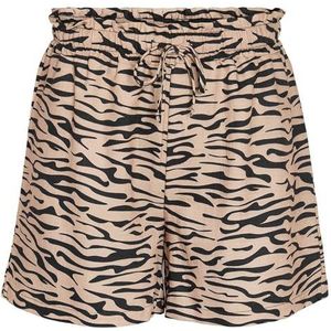 Noisy may Nmripple Hw Wvn Noos Shorts voor dames, Nomad/Aop: zwart