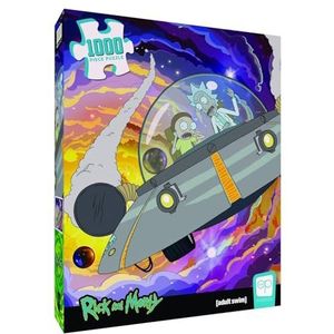 The OP USAopoly - Rick And Morty The Outside World Is Our Enemy, Morty! - Puzzelspel - 1000 stukjes - vanaf 8 jaar - Engels