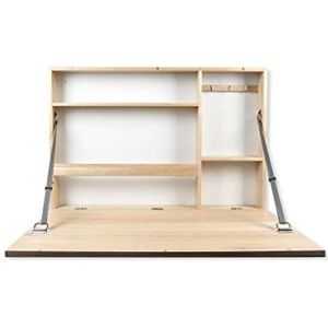 Prinz Murphy 91 x 71 cm opvouwbaar bureau met krijtbord, hout, lichtbruin, 91 x 61 x 152 cm