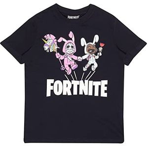 Popgear Fortnite Bunny Trouble T-shirt voor jongens, trendy T-shirts voor jongens, Navy Blauw