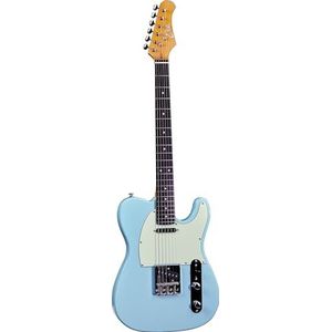 EKO GUITARS - VT380 V-NOS Guitare électrique série ""Tribute V-NOS"", corps en Pawlonia, manche en érable, clavier en résine, deux micros à bobine unique, commandes volume et ton à 3 voies, couleur