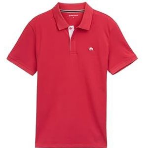TOM TAILOR Polo pour homme, 31045 - Soft Berry Red, XL