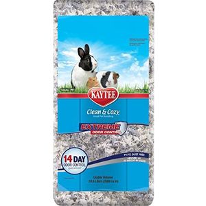 Kaytee Clean & Cozy - Super absorberend papieren beddengoed voor kooien van kleine dieren, hamsters, racemuizen, muizen, hoek, 24,6 l