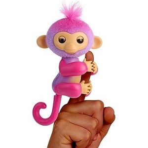 Fingerlings De interactieve aap reageert op aanraking, meer dan 70 geluiden en reacties, Charli (paars)