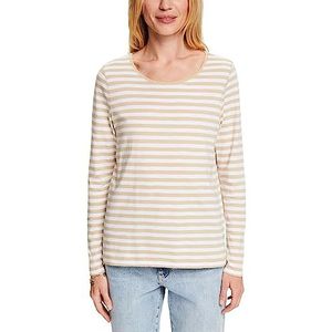 ESPRIT 993ee1k361 T-shirt voor dames, Zand