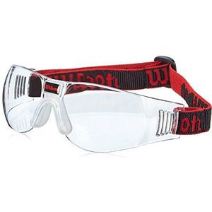 Wilson ZC1505 Omni Squash bril, uniseks, zwart/rood