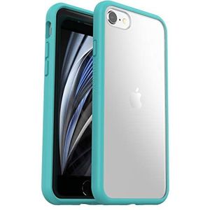 OtterBox Sleek Series-hoesje voor iPhone 7/8/SE 2e gen/SE 3e gen, schokbestendig, valbestendig, ultradun, beschermende, getest volgens militaire standaard, Transparant/Blauw, Geen Retailverpakking