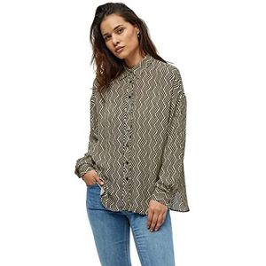 DESIRES Amalie Oversized Damesshirt met lange mouwen, zwart PR, XS, zwart PR