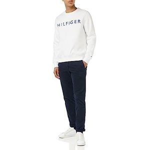 Tommy Hilfiger Hilfiger Ink ronde hals sweatshirts voor heren, Wit