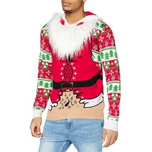 OFF THE RACK Christmas Laid Trui Cardigan Heren Sweater, Fat Fluffy Santa Feels
