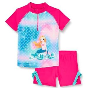 Playshoes Zwempak Zeemeermin Uv-werend Roze 2-delig Mt 74/80