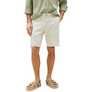 Koton Linen Blend Bermuda Shorts Buttoned Pocket Gedetailleerde Shorts Heren, Beige (057)