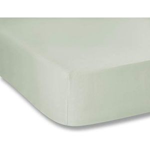 Plain Dyed Cotton Percale Green 200TC Fitted sheet 180 x 200 cm
