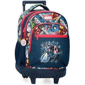 Joumma Marvel Avengers Legendary Sac à dos compact 2 roues Bleu 32 x 45 x 21 cm Polyester 28,9 L, bleu, Sac à dos compact 2 roues